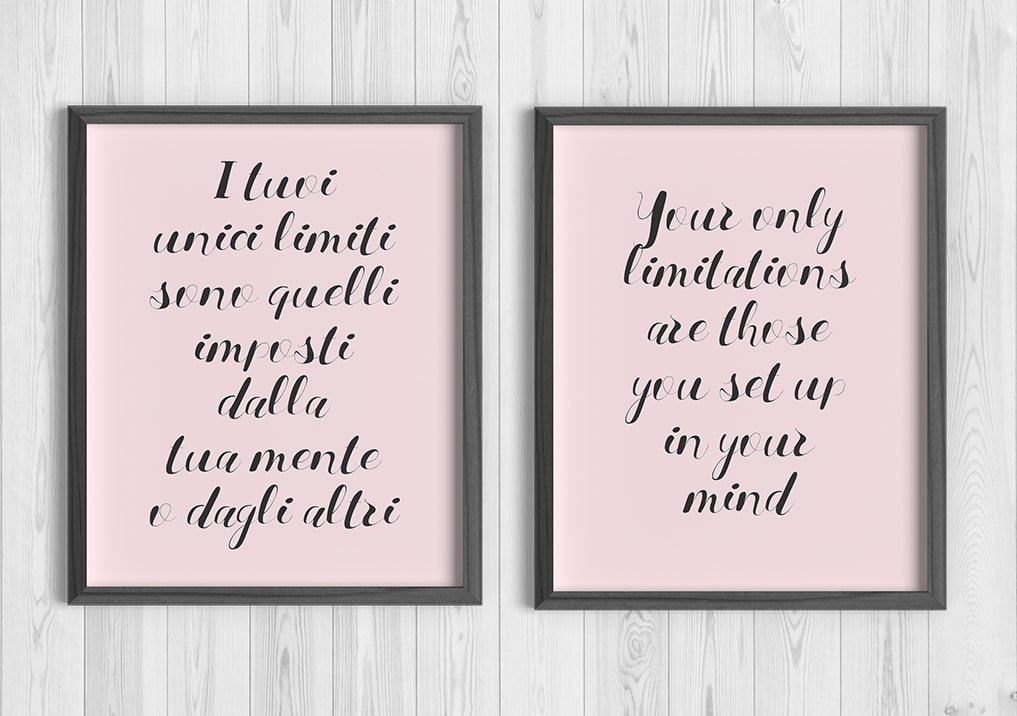 Superare i limiti grafica motivazionale